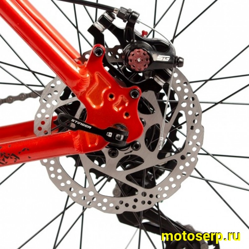 Купить  29" STINGER ELEMENT оранжевый (18") (СТИНГЕР ЭЛЕМЕНТ) 29" горный; 14ск; рама-алюминий; тормоз-Disk; вилка пружинно-эластомерная (шт) (ART купить с доставкой по Москве и России, цена, технические характеристики, комплектация фото  - motoserp.ru