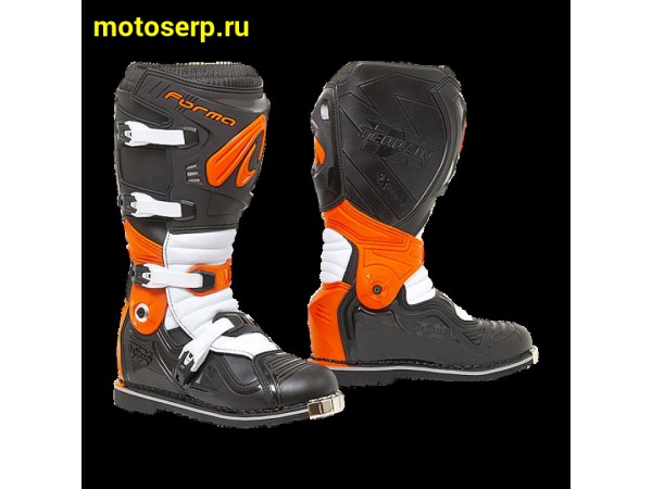 Купить  Мотоботы кросс. FORMA  TERRAIN EVOLUTION TX BLK/ORANGE/WHITE , р-р 47" (Ч-З) (пар) (УТ-00111373) (JP купить с доставкой по Москве и России, цена, технические характеристики, комплектация фото  - motoserp.ru