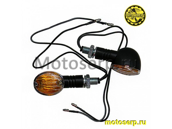 Купить  Поворотник овальный (мини) (пара) (МТ О-1155 купить с доставкой по Москве и России, цена, технические характеристики, комплектация фото  - motoserp.ru