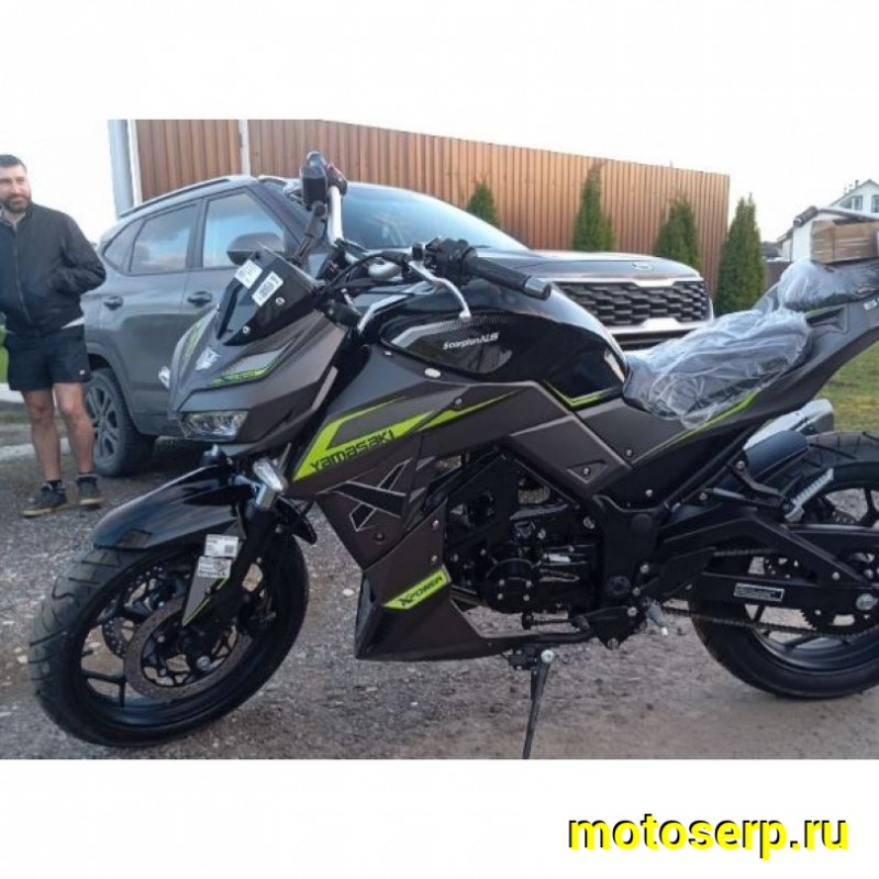 Купить  Мопед YAMASAKI SCORPION NS 2025г.  4Т; 50cc; колеса 17"литые; 4пер, эл. старт; (шт) 01250 купить с доставкой по Москве и России, цена, технические характеристики, комплектация фото  - motoserp.ru