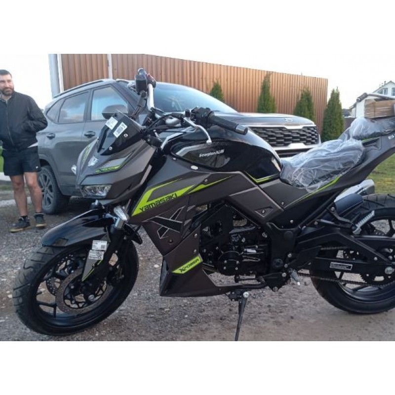 Купить  Мопед YAMASAKI SCORPION NS 2025г.  4Т; 50cc; колеса 17"литые; 4пер, эл. старт; (шт) 01250 купить с доставкой по Москве и России, цена, технические характеристики, комплектация фото  - motoserp.ru
