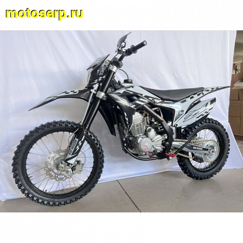 Купить  Мотоцикл Кросс/Эндуро BSE Z5 L White Black (спортин) (шт) купить с доставкой по Москве и России, цена, технические характеристики, комплектация фото  - motoserp.ru