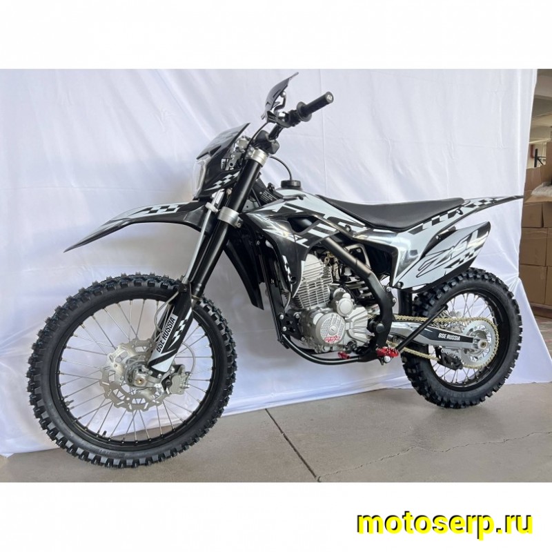 Купить  Мотоцикл Кросс/Эндуро BSE Z5 L White Black (спортин) (шт) купить с доставкой по Москве и России, цена, технические характеристики, комплектация фото  - motoserp.ru