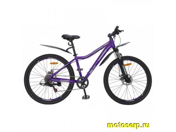 Купить  26" NAMELESS J6100W фиолетовый (15") (немелес ж6100в) 26"; 7ск; рама-алюминий; тормоз-Disk (шт) (ART купить с доставкой по Москве и России, цена, технические характеристики, комплектация фото  - motoserp.ru