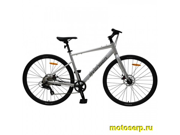 Купить  28" AVENGER A708DG серый (19&rdquo;) (авенжер а708дж) 28&rdquo;; горный; 8ск; рама-алюминий; тормоз-Disk (шт) (ART купить с доставкой по Москве и России, цена, технические характеристики, комплектация фото  - motoserp.ru
