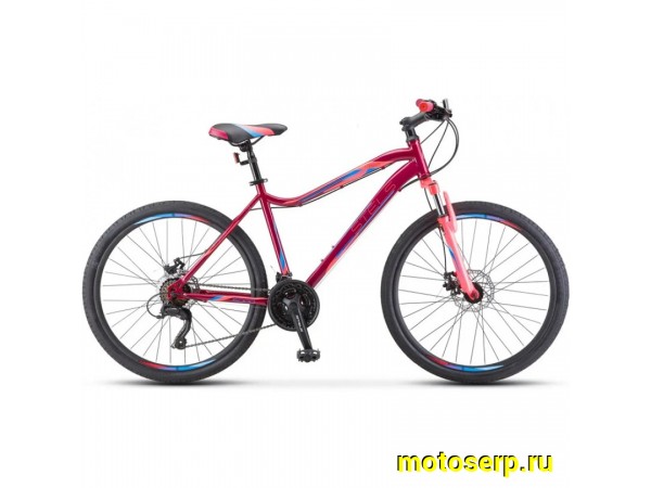Купить  26" STELS MISS-5000D красный (18) (стелс мисс-5000д) 26"; 21ск; рама-сталь; тормоз-Disk-гидр (шт) (ART купить с доставкой по Москве и России, цена, технические характеристики, комплектация фото  - motoserp.ru