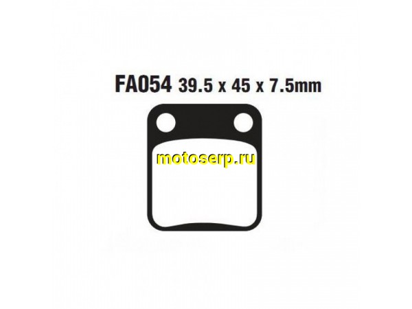 Купить  Колодки тормозные EBC FA054HH Sintered (пар)  (DB купить с доставкой по Москве и России, цена, технические характеристики, комплектация фото  - motoserp.ru