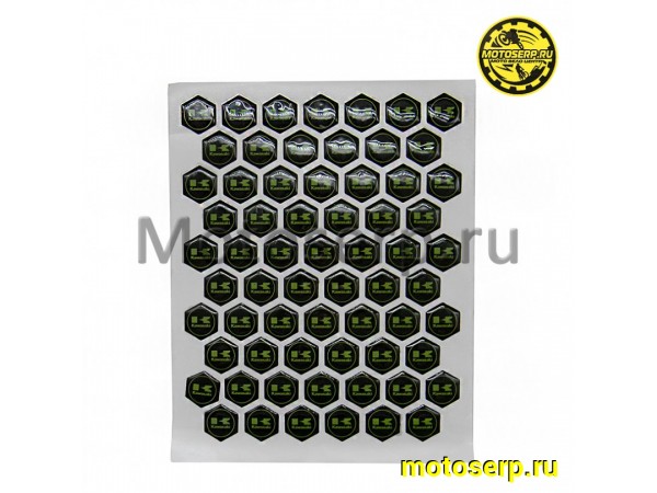Купить  Наклейка (накладка) защитная на бак "Kawasaki соты" (шт) (МК ZBB 012 купить с доставкой по Москве и России, цена, технические характеристики, комплектация фото  - motoserp.ru