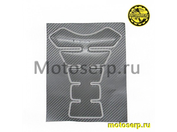 Купить  Наклейка (накладка) защитная на бак "Серая" (псевдокарбон) (шт) (МК ZBN 001 купить с доставкой по Москве и России, цена, технические характеристики, комплектация фото  - motoserp.ru