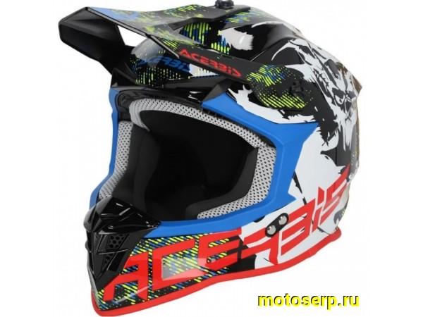Купить  Шлем Кросс Acerbis Linear 22-06 White/Black (M) (шт) (0 купить с доставкой по Москве и России, цена, технические характеристики, комплектация фото  - motoserp.ru