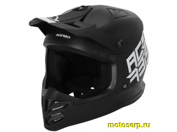 Купить  Шлем Кросс (Детский) Acerbis IMPACT STEEL JUNIOR Black (YS) (шт) (Acerbis 0023425.090.050 купить с доставкой по Москве и России, цена, технические характеристики, комплектация фото  - motoserp.ru