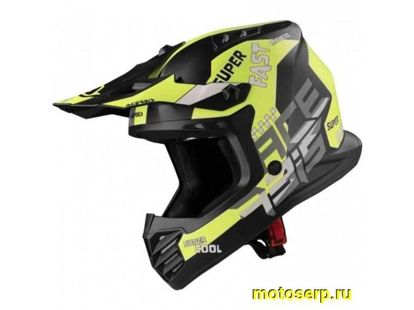 Купить  Шлем Кросс (Детский) Acerbis PROFILE JUNIOR Black/Yellow-Fluo (YXL) (шт) (Acerbis 0025401.444.056 купить с доставкой по Москве и России, цена, технические характеристики, комплектация фото  - motoserp.ru