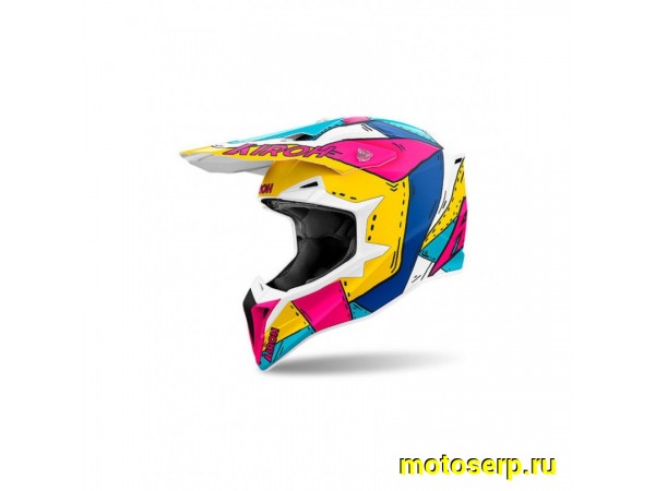 Купить  Шлем Кросс AIROH WRAAAP PAINT MATT (XXL) (шт) (AIROH WRAP54-XXL купить с доставкой по Москве и России, цена, технические характеристики, комплектация фото  - motoserp.ru
