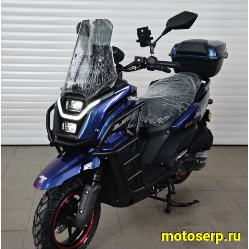 Купить  Скутер Jilang TANK-3 EFI 50сс 12/12" ИНЖЕКТОР, дикс/диск, дуги, кофр, держатель телефона, кофр (шт) 01700 (Jilang  (К-дар купить с доставкой по Москве и России, цена, технические характеристики, комплектация фото  - motoserp.ru