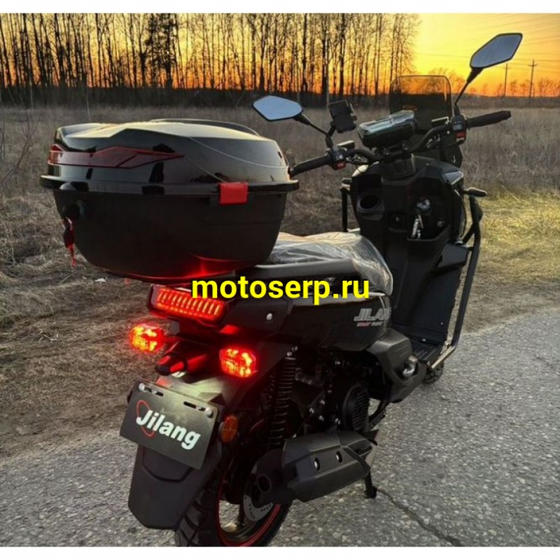 Купить  Скутер Jilang TANK-3 EFI 50сс 12/12" ИНЖЕКТОР, дикс/диск, дуги, кофр, держатель телефона, кофр (шт) 01700 (Jilang (ФОТО купить с доставкой по Москве и России, цена, технические характеристики, комплектация фото  - motoserp.ru