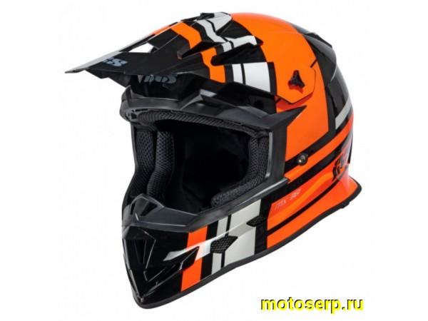 Купить  Шлем Кросс IXS 363 2.3 X12038 036 черный/оранжевый р-р XL  (шт)  (IXS X1208_036_XL купить с доставкой по Москве и России, цена, технические характеристики, комплектация фото  - motoserp.ru