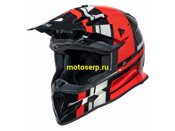 Купить  Шлем Кросс IXS 361 2.3 X12038 032 черный/красный р-р L  (шт)  (IXS X120038_032_L купить с доставкой по Москве и России, цена, технические характеристики, комплектация фото  - motoserp.ru
