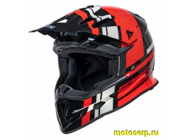 Купить  Шлем Кросс IXS 361 2.3 X12038 032 черный/красный р-р XS  (шт)  (IXS X120038_032_XS купить с доставкой по Москве и России, цена, технические характеристики, комплектация фото  - motoserp.ru
