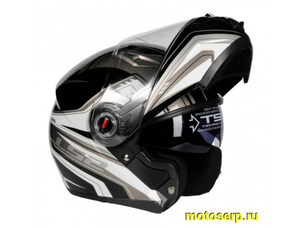 Купить  Шлем трансформер (модуляр) LS2 FF370 ТЕМНО-СЕРЫЙ р-р. L (шт) (Кокурин купить с доставкой по Москве и России, цена, технические характеристики, комплектация фото  - motoserp.ru