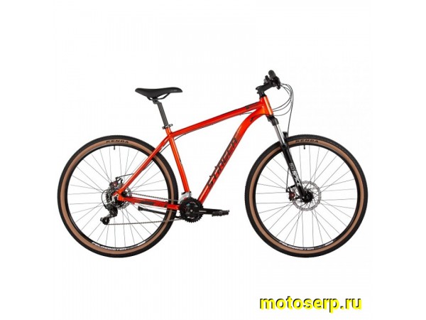 Купить  29" STINGER ELEMENT оранжевый (20") (СТИНГЕР ЭЛЕМЕНТ) 29" горный; ск; рама-алюминий; тормоз-Disk; вилка пружинно-эластомерная (шт) (ART купить с доставкой по Москве и России, цена, технические характеристики, комплектация фото  - motoserp.ru