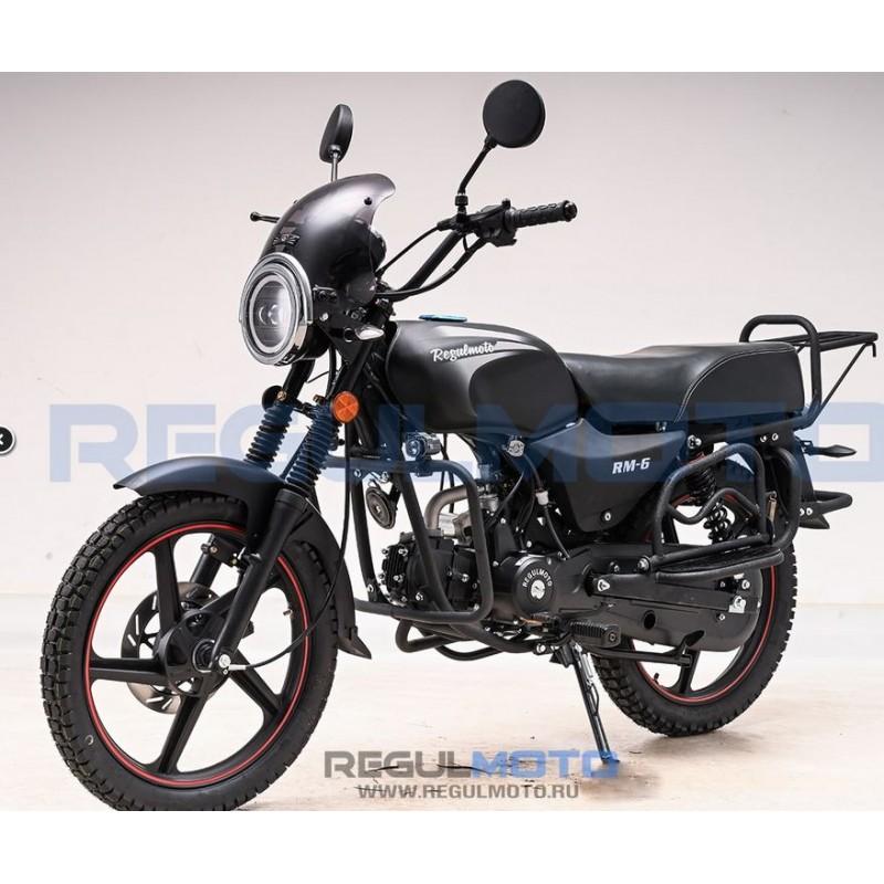 Купить  Мопед Regulmoto Alpha (RM-6) PRO Черный матовый 4Т; 50cc;  колеса  (шт) 01250 (ФОТО купить с доставкой по Москве и России, цена, технические характеристики, комплектация фото  - motoserp.ru