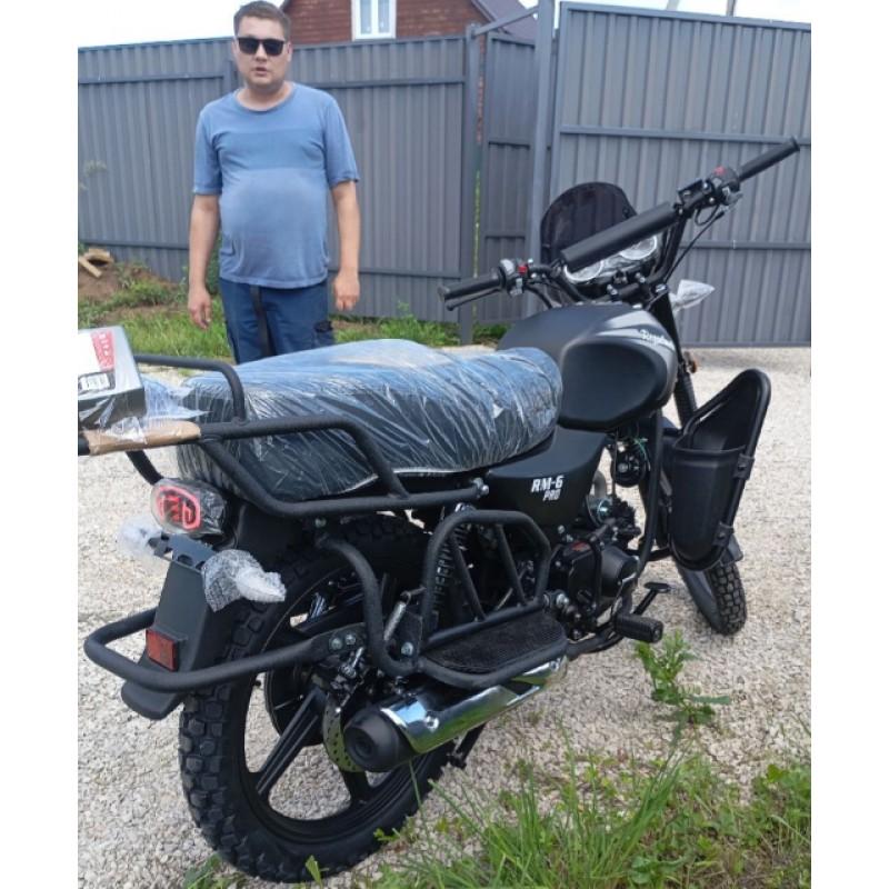 Купить  Мопед Regulmoto Alpha (RM-6) PRO Черный матовый 4Т; 50cc;  колеса  (шт) 01250 (ФОТО купить с доставкой по Москве и России, цена, технические характеристики, комплектация фото  - motoserp.ru
