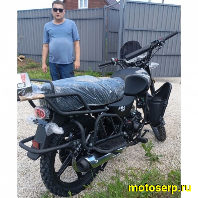 Купить  Мопед Regulmoto Alpha (RM-6) PRO Черный матовый 4Т; 50cc;  колеса  (шт) 01250 (ФОТО купить с доставкой по Москве и России, цена, технические характеристики, комплектация фото  - motoserp.ru