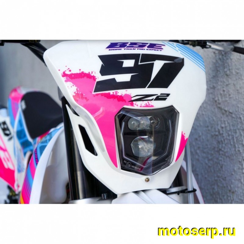 Купить  Мотоцикл Кросс/Эндуро BSE Z2 19/16 Roqvi Pink 250сс (спортинв) , карб, возд.охл., диск/диск кол. (шт)  (ФОТО купить с доставкой по Москве и России, цена, технические характеристики, комплектация фото  - motoserp.ru