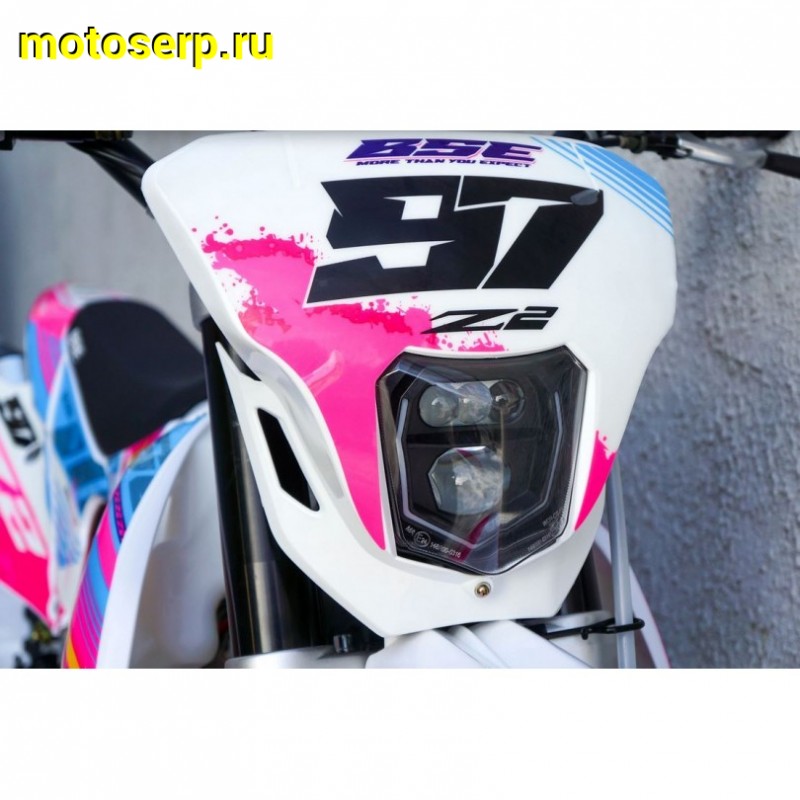 Купить  Мотоцикл Кросс/Эндуро BSE Z2 19/16 Roqvi Pink 250сс (спортинв) , карб, возд.охл., диск/диск кол. (шт)  (ФОТО купить с доставкой по Москве и России, цена, технические характеристики, комплектация фото  - motoserp.ru
