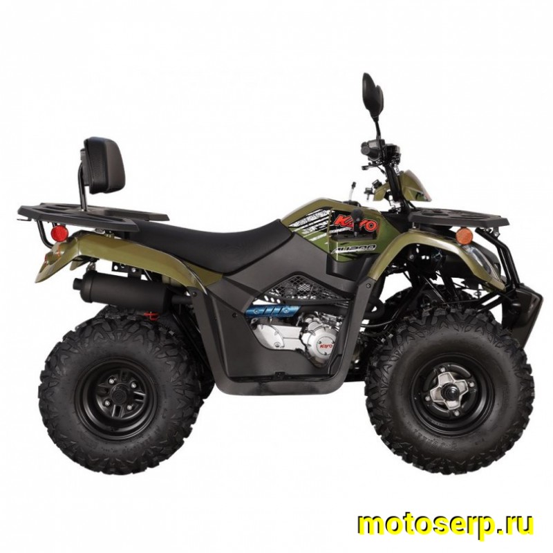 Купить  200cc Квадроцикл KAYO AU200 спинка ЗЕЛЕНЫЙ ХАКИ, (ПТС) LX163FML Loncin 200сс, 10/10" электростарт, диск/диск, приборка (шт) (SM купить с доставкой по Москве и России, цена, технические характеристики, комплектация фото  - motoserp.ru