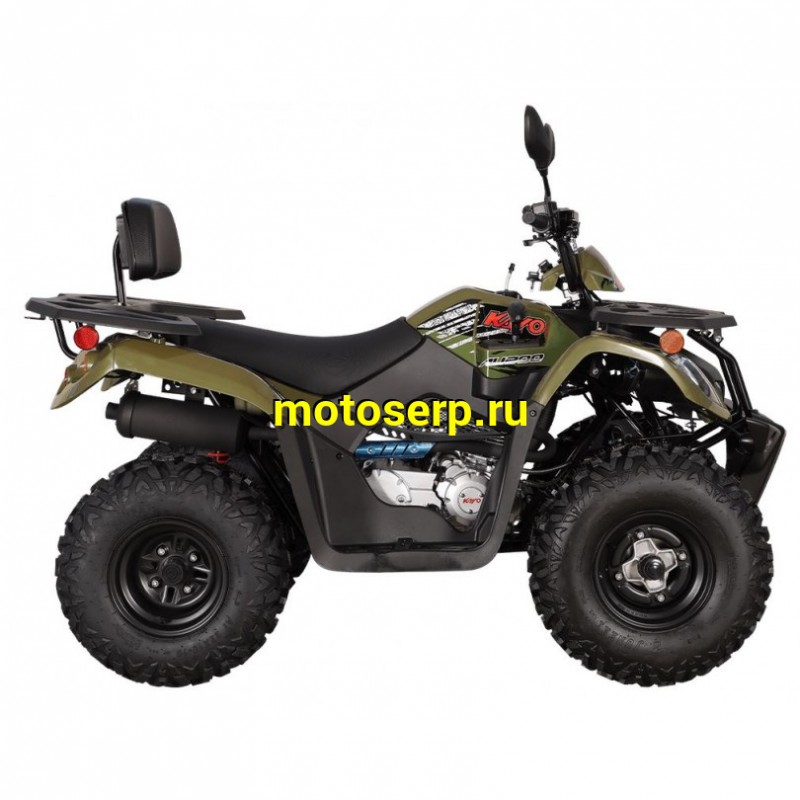 Купить  200cc Квадроцикл KAYO AU200  спинка (ПТС) ЗЕЛЕНЫЙ ХАКИ, 200сс, 10/10" электростарт, диск/диск, приборка (шт) (SM (ФОТО купить с доставкой по Москве и России, цена, технические характеристики, комплектация фото  - motoserp.ru