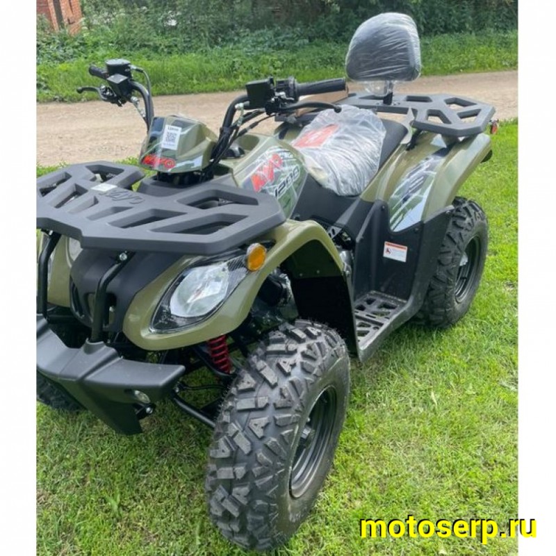 Купить  200cc Квадроцикл KAYO AU200 спинка ЗЕЛЕНЫЙ ХАКИ, (ПТС) LX163FML Loncin 200сс, 10/10" электростарт, диск/диск, приборка (шт) (SM купить с доставкой по Москве и России, цена, технические характеристики, комплектация фото  - motoserp.ru