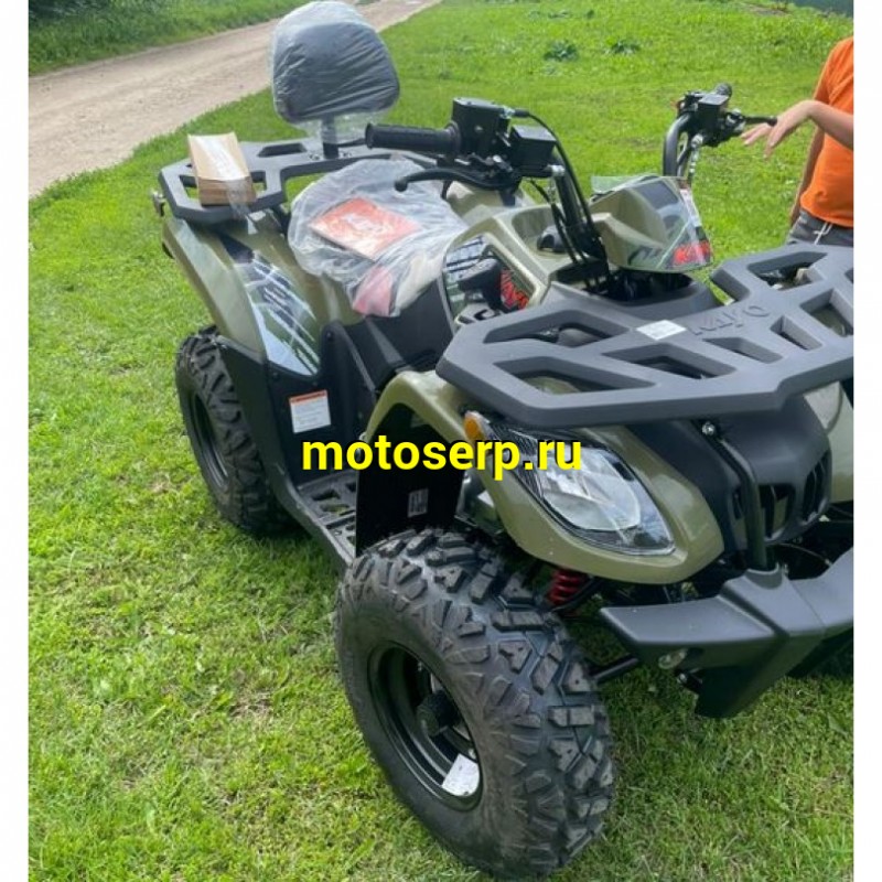 Купить  200cc Квадроцикл KAYO AU200  спинка (ПТС) ЗЕЛЕНЫЙ ХАКИ, 200сс, 10/10" электростарт, диск/диск, приборка (шт) (SM (ФОТО купить с доставкой по Москве и России, цена, технические характеристики, комплектация фото  - motoserp.ru