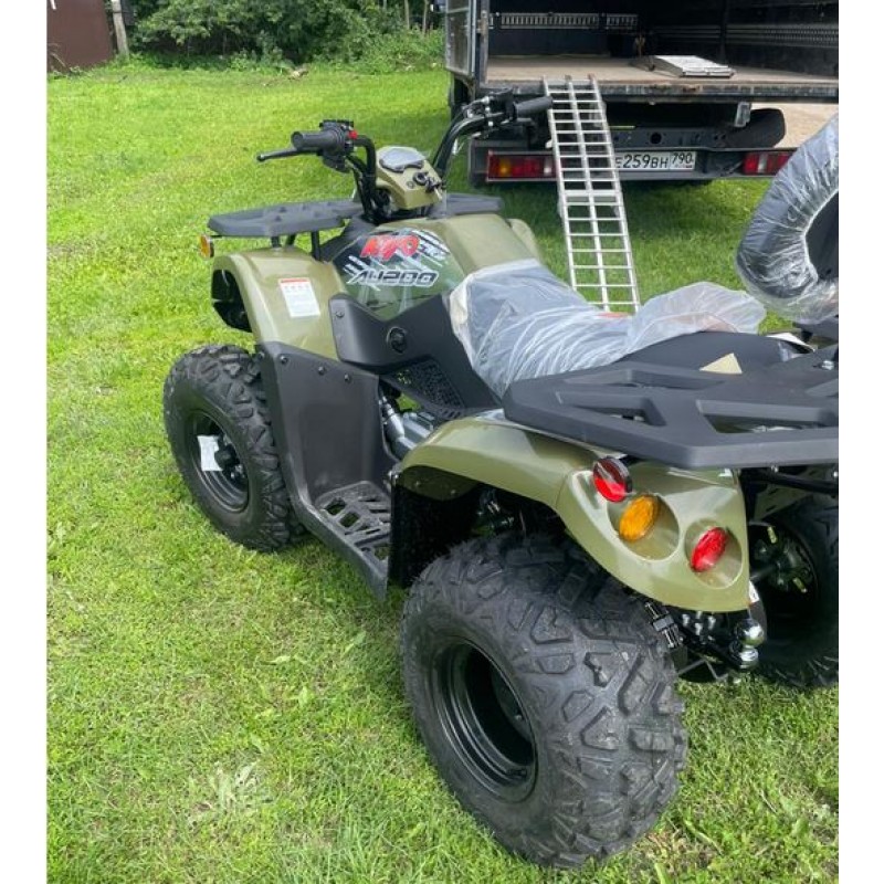 Купить  200cc Квадроцикл KAYO AU200 спинка ЗЕЛЕНЫЙ ХАКИ, (ПТС) LX163FML Loncin 200сс, 10/10" электростарт, диск/диск, приборка (шт) (SM купить с доставкой по Москве и России, цена, технические характеристики, комплектация фото  - motoserp.ru