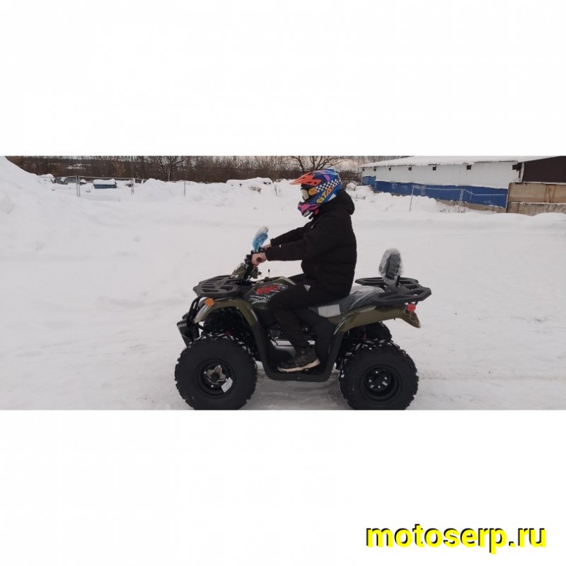 Купить  200cc Квадроцикл KAYO AU200 спинка ЗЕЛЕНЫЙ ХАКИ, (ПТС) LX163FML Loncin 200сс, 10/10" электростарт, диск/диск, приборка (шт) (SM купить с доставкой по Москве и России, цена, технические характеристики, комплектация фото  - motoserp.ru