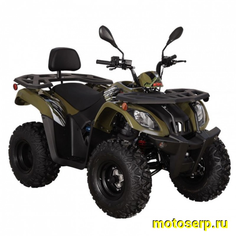 Купить  200cc Квадроцикл KAYO AU200 спинка ЗЕЛЕНЫЙ ХАКИ, (ПТС) LX163FML Loncin 200сс, 10/10" электростарт, диск/диск, приборка (шт) (SM купить с доставкой по Москве и России, цена, технические характеристики, комплектация фото  - motoserp.ru