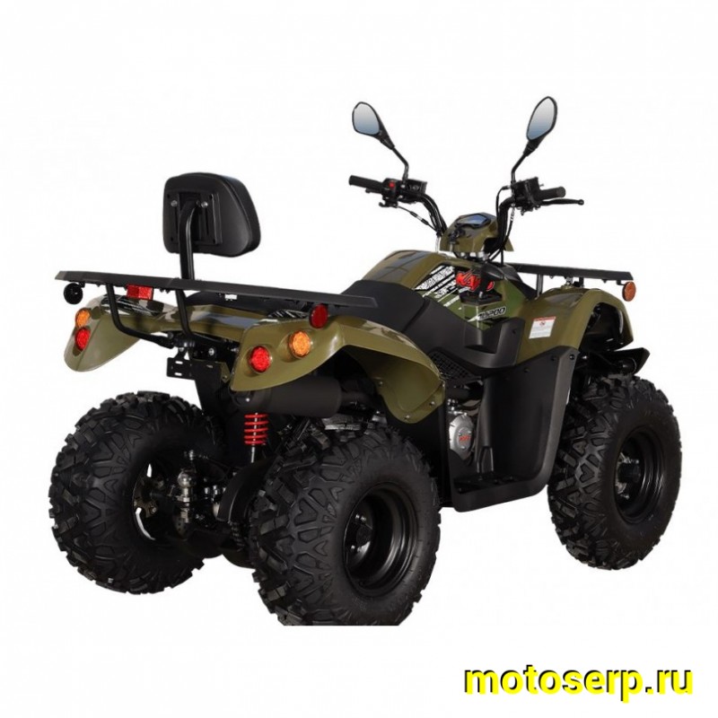 Купить  200cc Квадроцикл KAYO AU200 спинка ЗЕЛЕНЫЙ ХАКИ, (ПТС) LX163FML Loncin 200сс, 10/10" электростарт, диск/диск, приборка (шт) (SM купить с доставкой по Москве и России, цена, технические характеристики, комплектация фото  - motoserp.ru