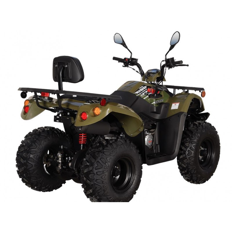 Купить  200cc Квадроцикл KAYO AU200 спинка ЗЕЛЕНЫЙ ХАКИ, (ПТС) LX163FML Loncin 200сс, 10/10" электростарт, диск/диск, приборка (шт) (SM купить с доставкой по Москве и России, цена, технические характеристики, комплектация фото  - motoserp.ru