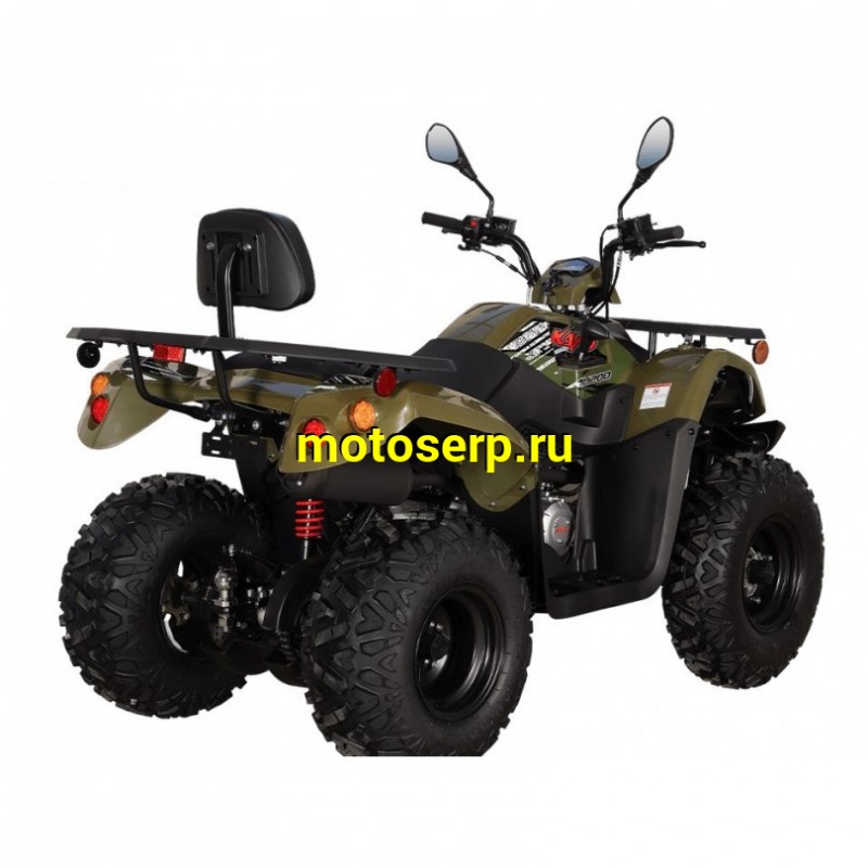 Купить  200cc Квадроцикл KAYO AU200  спинка (ПТС) ЗЕЛЕНЫЙ ХАКИ, 200сс, 10/10" электростарт, диск/диск, приборка (шт) (SM (ФОТО купить с доставкой по Москве и России, цена, технические характеристики, комплектация фото  - motoserp.ru