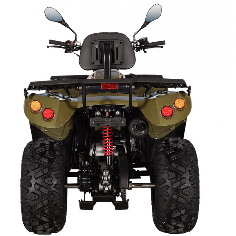 Купить  200cc Квадроцикл KAYO AU200 спинка ЗЕЛЕНЫЙ ХАКИ, (ПТС) LX163FML Loncin 200сс, 10/10" электростарт, диск/диск, приборка (шт) (SM купить с доставкой по Москве и России, цена, технические характеристики, комплектация фото  - motoserp.ru