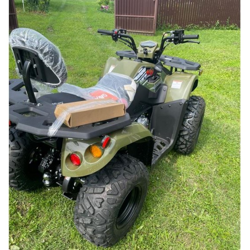 Купить  200cc Квадроцикл KAYO AU200 спинка ЗЕЛЕНЫЙ ХАКИ, (ПТС) LX163FML Loncin 200сс, 10/10" электростарт, диск/диск, приборка (шт) (SM купить с доставкой по Москве и России, цена, технические характеристики, комплектация фото  - motoserp.ru
