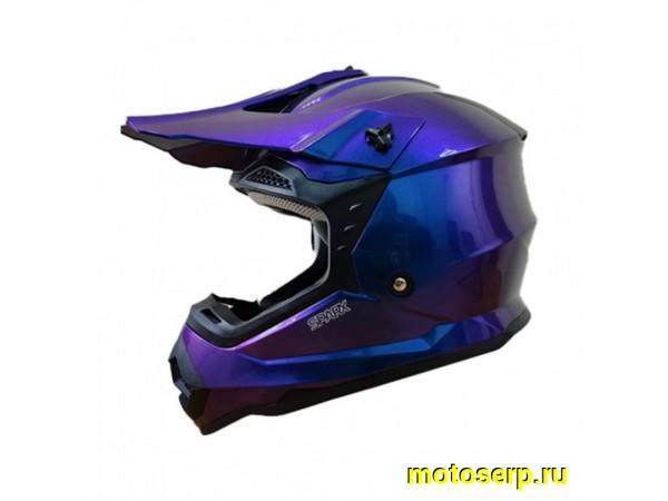 Купить  Шлем Кросс (Детский) SPARX Jet Chameleon синий р-р YS (шт) (CK купить с доставкой по Москве и России, цена, технические характеристики, комплектация фото  - motoserp.ru