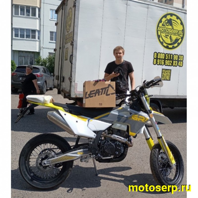 Купить  Мотоцикл Кросс/Эндуро GR7 F300A (4T YB300H) Motard ПТС 2026г. (шт) (GR (ФОТО купить с доставкой по Москве и России, цена, технические характеристики, комплектация фото  - motoserp.ru