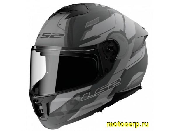 Купить  Шлем закрытый LS2 FF808 STREAM 2 SHADOW Matt Titanium Grey (XXXL) интеграл (шт) (LS2 купить с доставкой по Москве и России, цена, технические характеристики, комплектация фото  - motoserp.ru