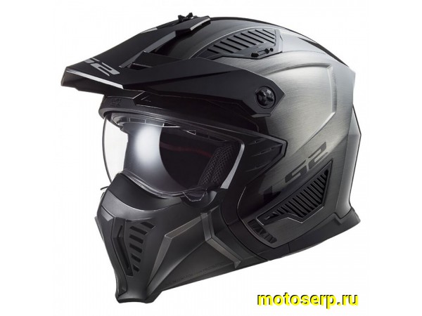 Купить  Шлем открытый байк LS2 OF606 DRIFTER JEANS Titanium (L) (шт) (LS купить с доставкой по Москве и России, цена, технические характеристики, комплектация фото  - motoserp.ru