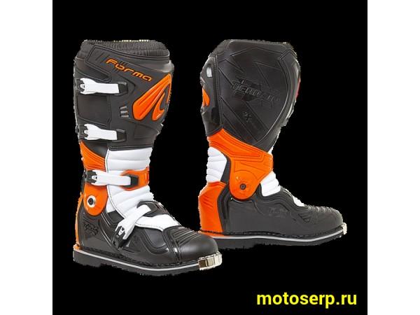 Купить  Мотоботы кросс. FORMA  TERRAIN EVOLUTION TX BLK/ORANGE/WHITE , р-р 42" (Ч-З) (пар) (УТ-00111304) (Mr.M FORC600 купить с доставкой по Москве и России, цена, технические характеристики, комплектация фото  - motoserp.ru