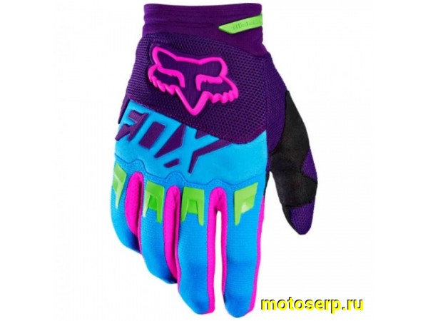 Купить  Перчатки Fox Dirtpaw Race фиолетовый/бирюзовый (XS) (реплика) (пар) (Кокурин  купить с доставкой по Москве и России, цена, технические характеристики, комплектация фото  - motoserp.ru