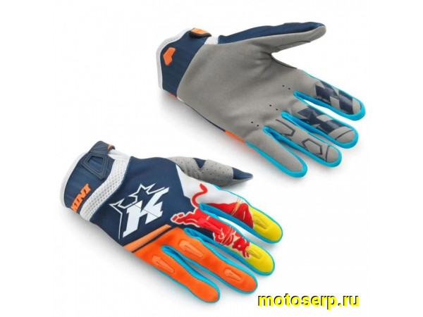 Купить  Перчатки Kini Red Bull KTM оранжево/сини-белый р-р (M) (реплика) (пар) (Кокурин  купить с доставкой по Москве и России, цена, технические характеристики, комплектация фото  - motoserp.ru