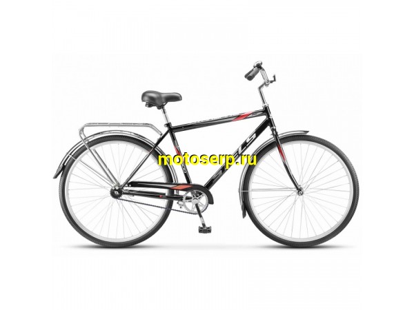 Купить  28" STELS AVANGARD 300 28C черный (СТЕЛС АВАНГАРД 28Ц) 28"; 1ск; рама-сталь; тормоз-ножной; вилка стальная-жесткая (шт) (ART купить с доставкой по Москве и России, цена, технические характеристики, комплектация фото  - motoserp.ru