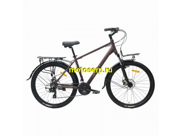 Купить  29" TECH TEAM VELVET коричневый (21&rdquo;) (ТЕЧ ТИМ ВЕЛВЕТ) 29&rdquo;; 21ск; рама-алюминий; тормоз-Disk (шт) (ART купить с доставкой по Москве и России, цена, технические характеристики, комплектация фото  - motoserp.ru